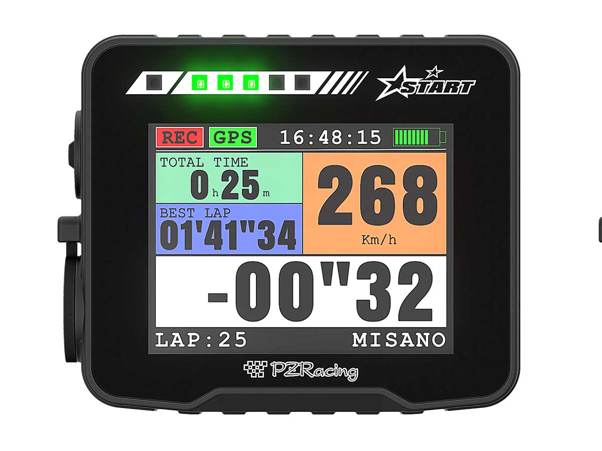 LED Anzeige START Next GPS Laptimer mit Farbdisplay, 50 Hz Datenerfassung und App Anbindung