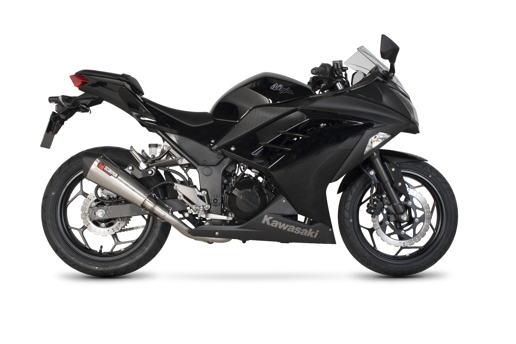 Scorpion Serket Taper Komplettanlage für Kawasaki Ninja 300 2012-2016 / Z 300 2015-2016 Motorräder