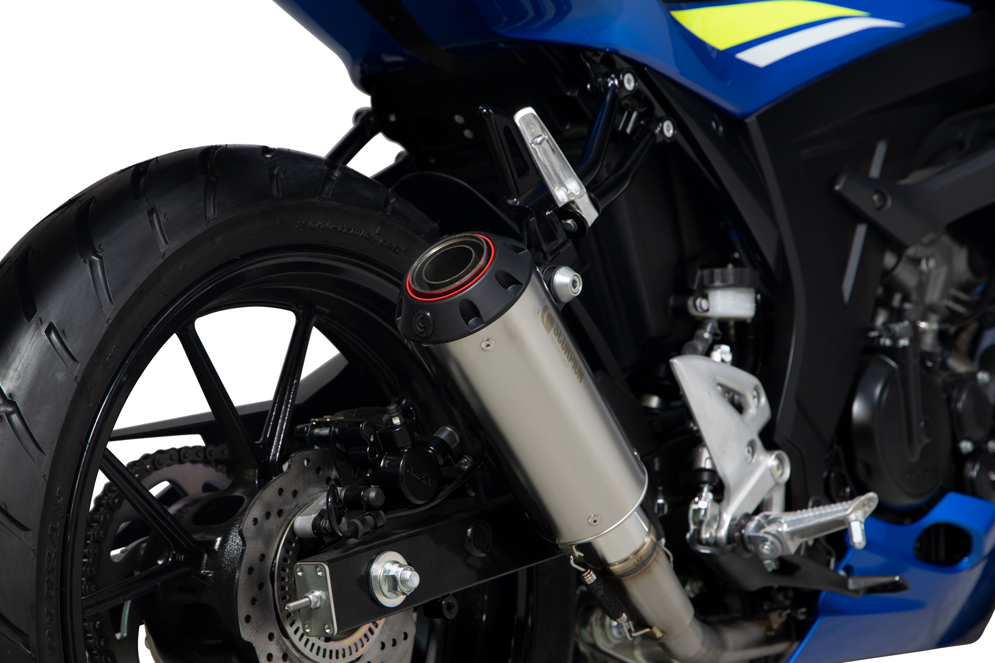 Scorpion Red Power Komplettanlage für Suzuki GSX S 125 / 150 2017-2020 Motorräder