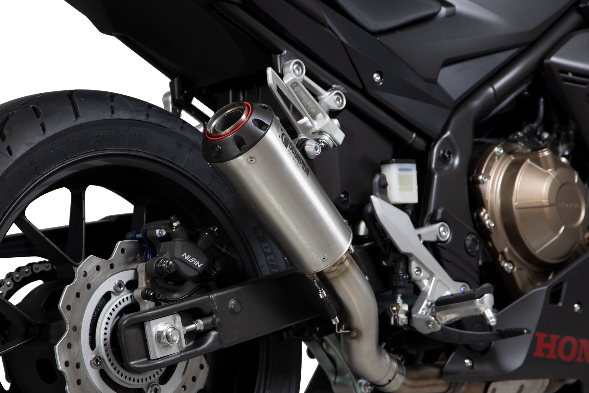 Edelstahl Scorpion Red Power Auspuffanlage für Honda CBR 500 R 2019-