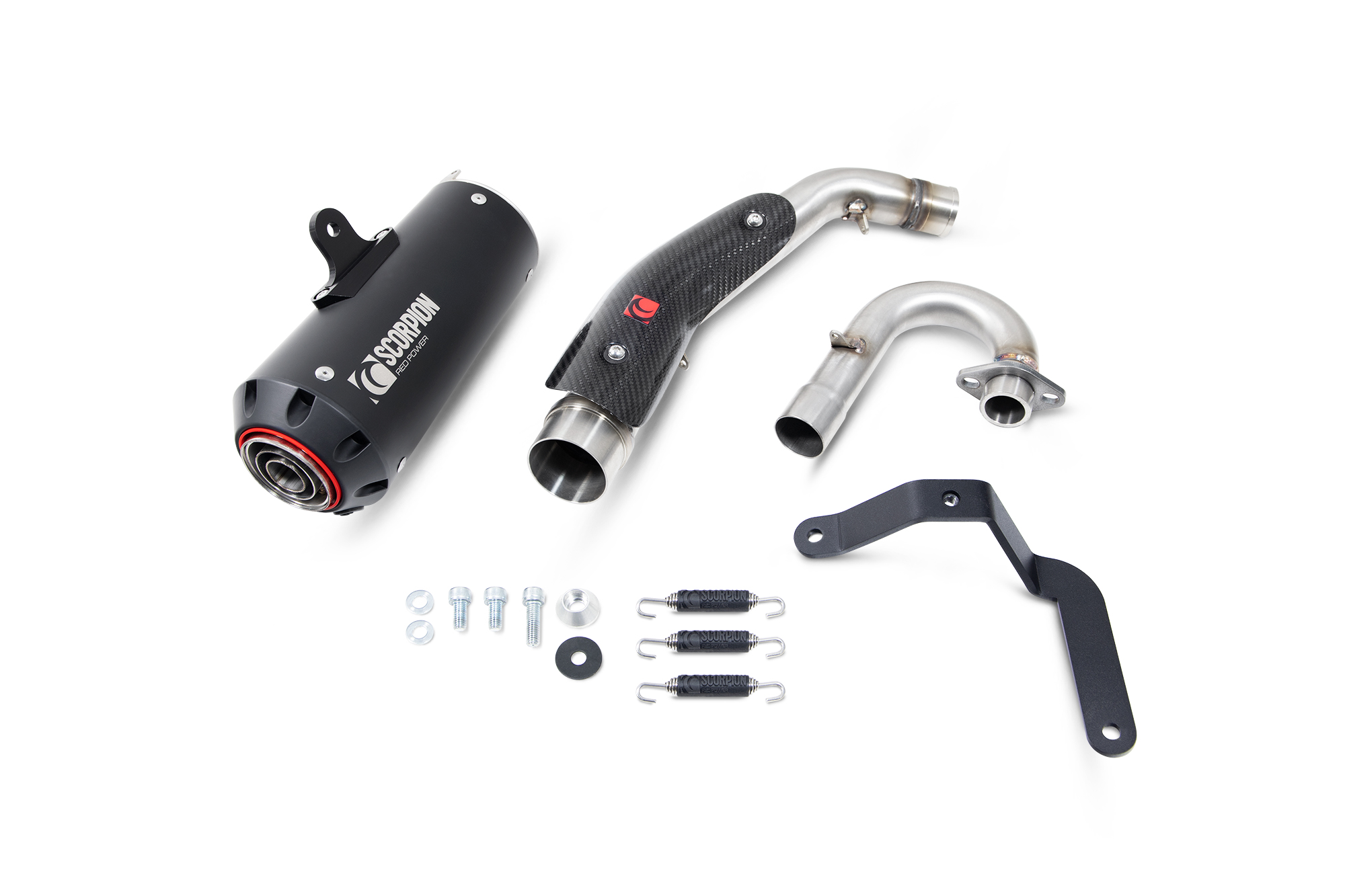 Scorpion Red Power Komplettanlage für Honda Monkey 125 2018-2024 Motorräder