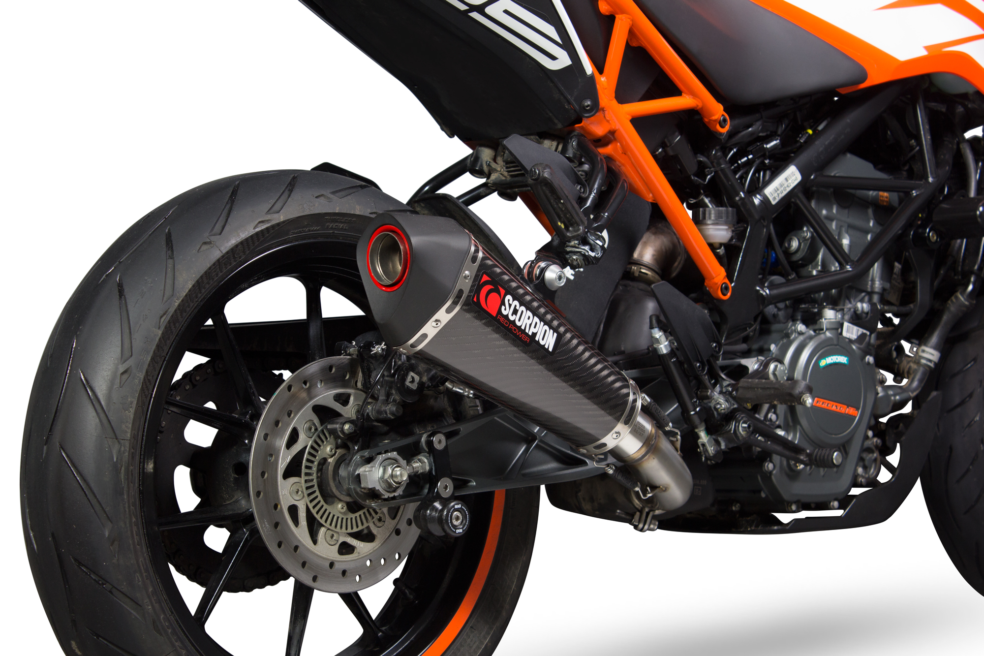 Scorpion Serket Taper Auspuff für KTM Duke 125 2017-2020 Motorräder