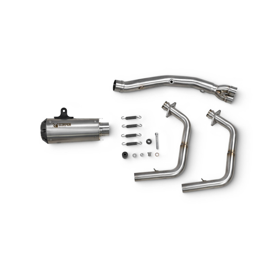 Scorpion Red Power Komplettanlage für Kawasaki Ninja 400 / 250 2018-2023 Motorräder