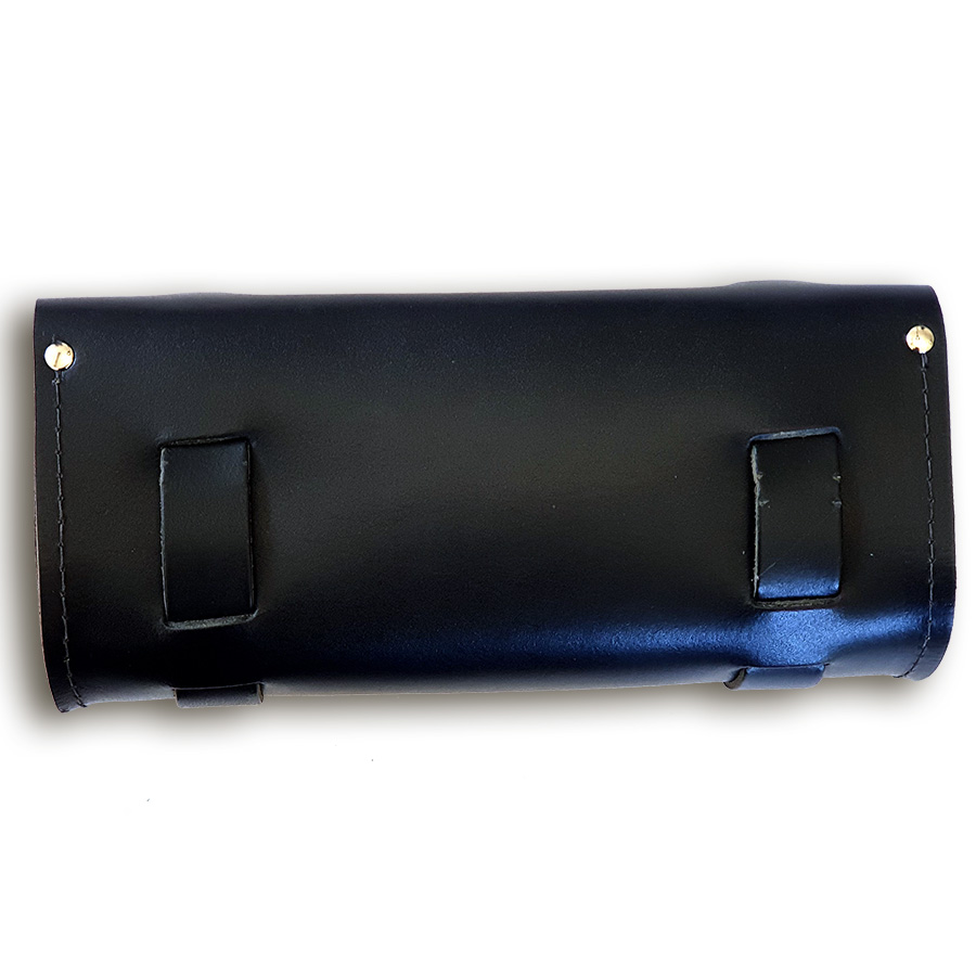 Werkzeugrolle Tool Pouch mit Lederbesatz aus echtem Leder
