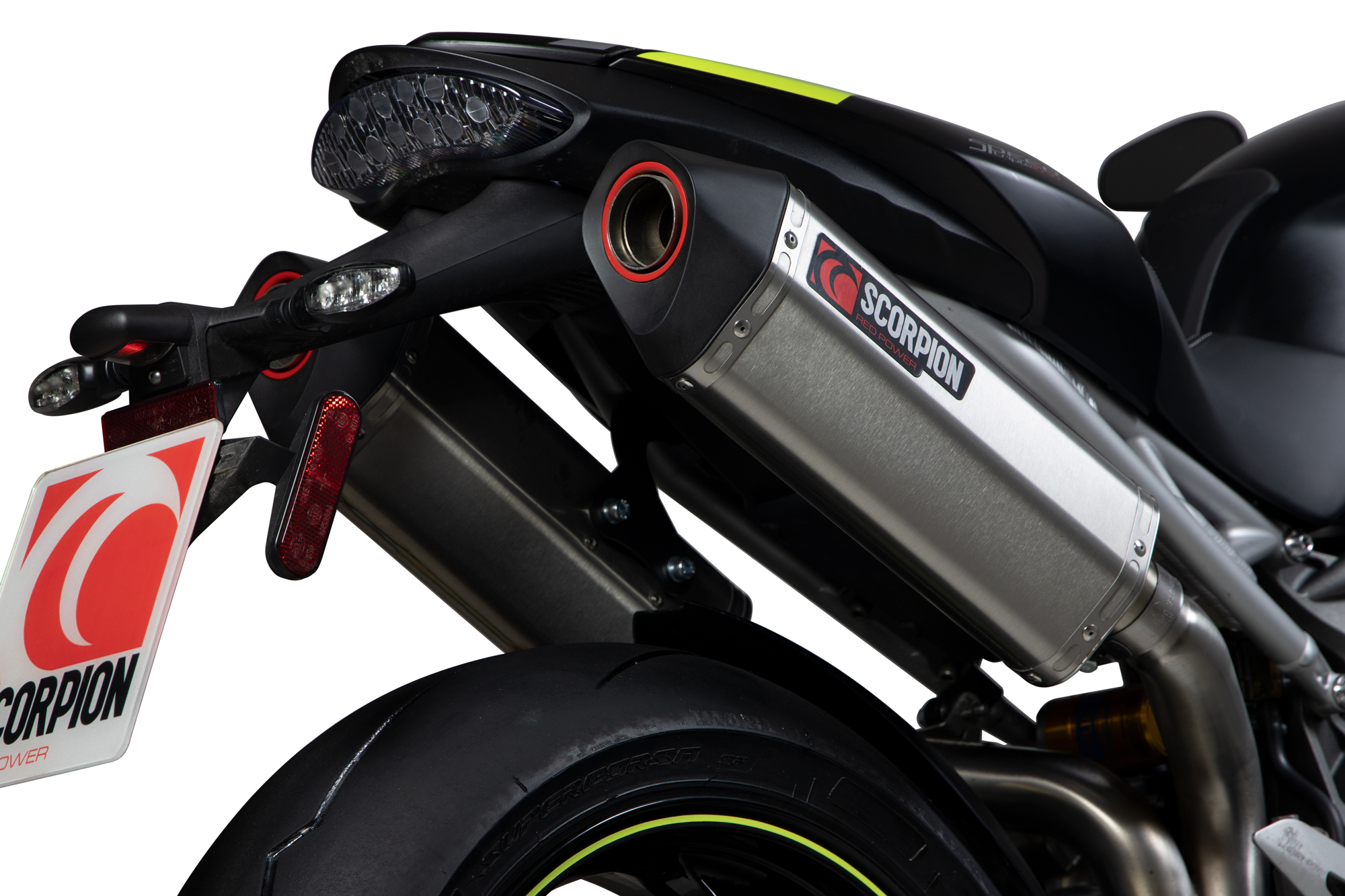 Scorpion Serket Parallel Auspuff mit EG-Betriebserlaubnis für Triumph Speed Triple 1050 R / S / RS 2018-2020 Motorrad