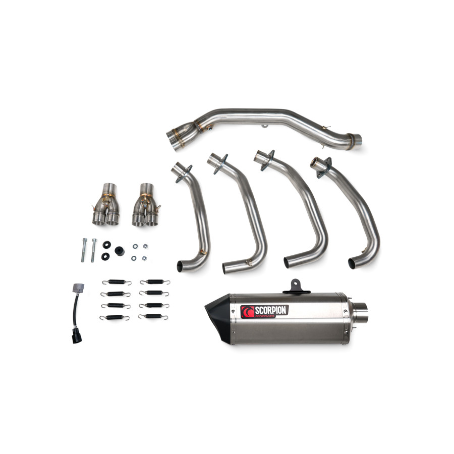 Scorpion Serket Parallel Komplettanlage für Kawasaki ZX 4 RR 2023-2024 Motorräder