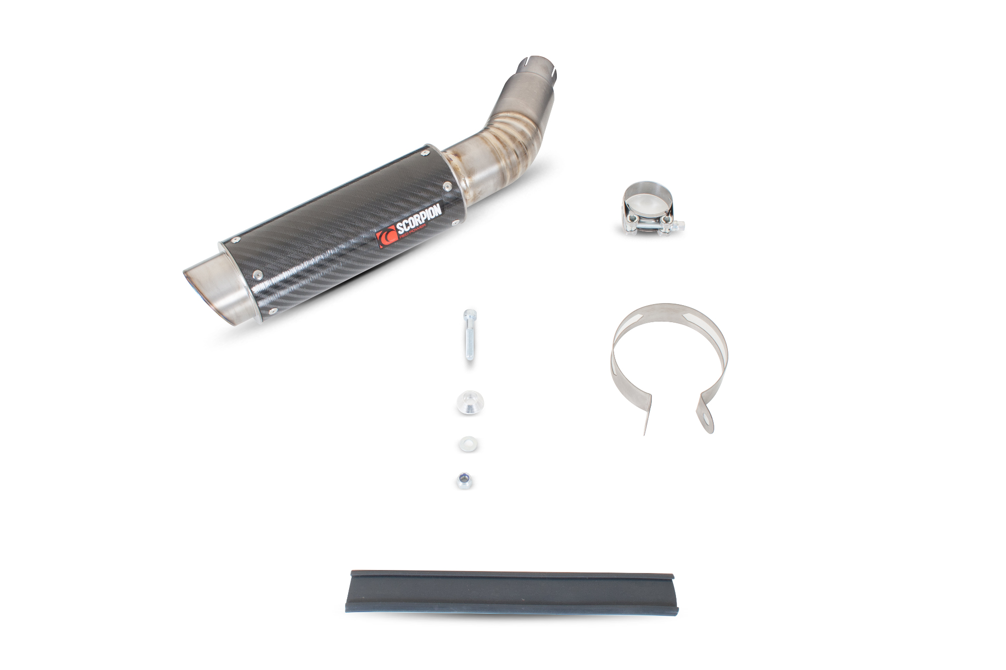 Scorpion RP-1 GP Auspuff für Suzuki GSR 750 2011-2016 Lieferumfang