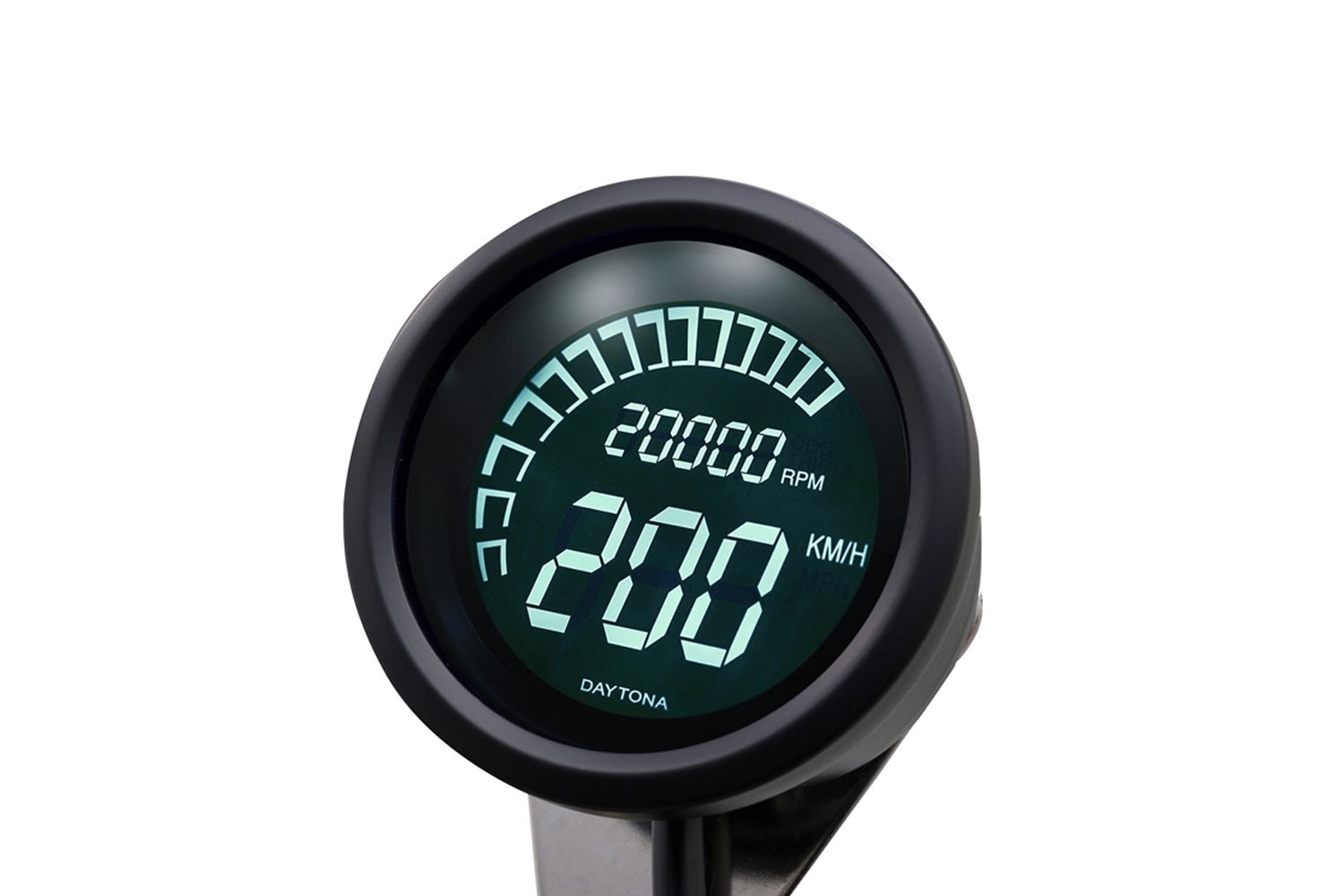 Digitales Velona 60 Cockpit mit Tacho, Drehzahlmesser und schwarzem Gehäuse