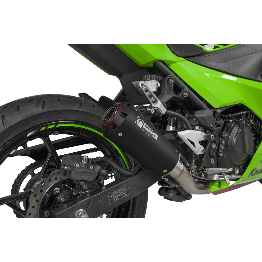 Scorpion Red Power Komplettanlage für Kawasaki Ninja 400 / 250 2018-2023 Motorräder