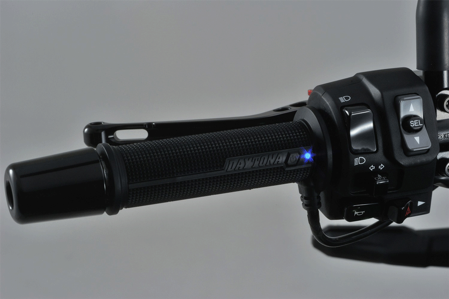 Heizgriffe 4-stufig mit integriertem Schalter und LED-Anzeige