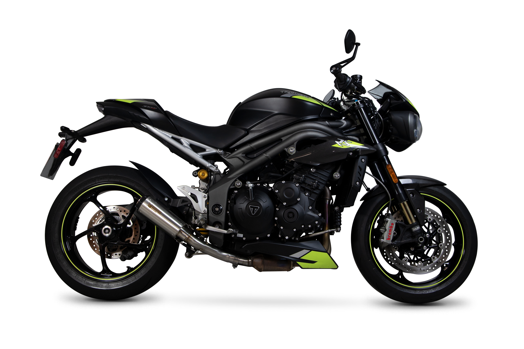 Scorpion Red Power Auspuff für Triumph Speed Triple 1050 R / S / RS 2018-2020 Motorräder