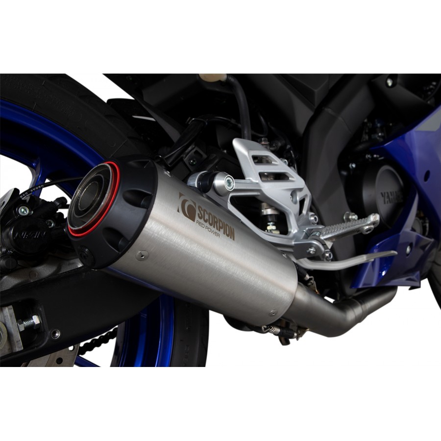 Scorpion Red Power Komplettanlage für Yamaha YZF R 125 2021-2022 Motorräder
