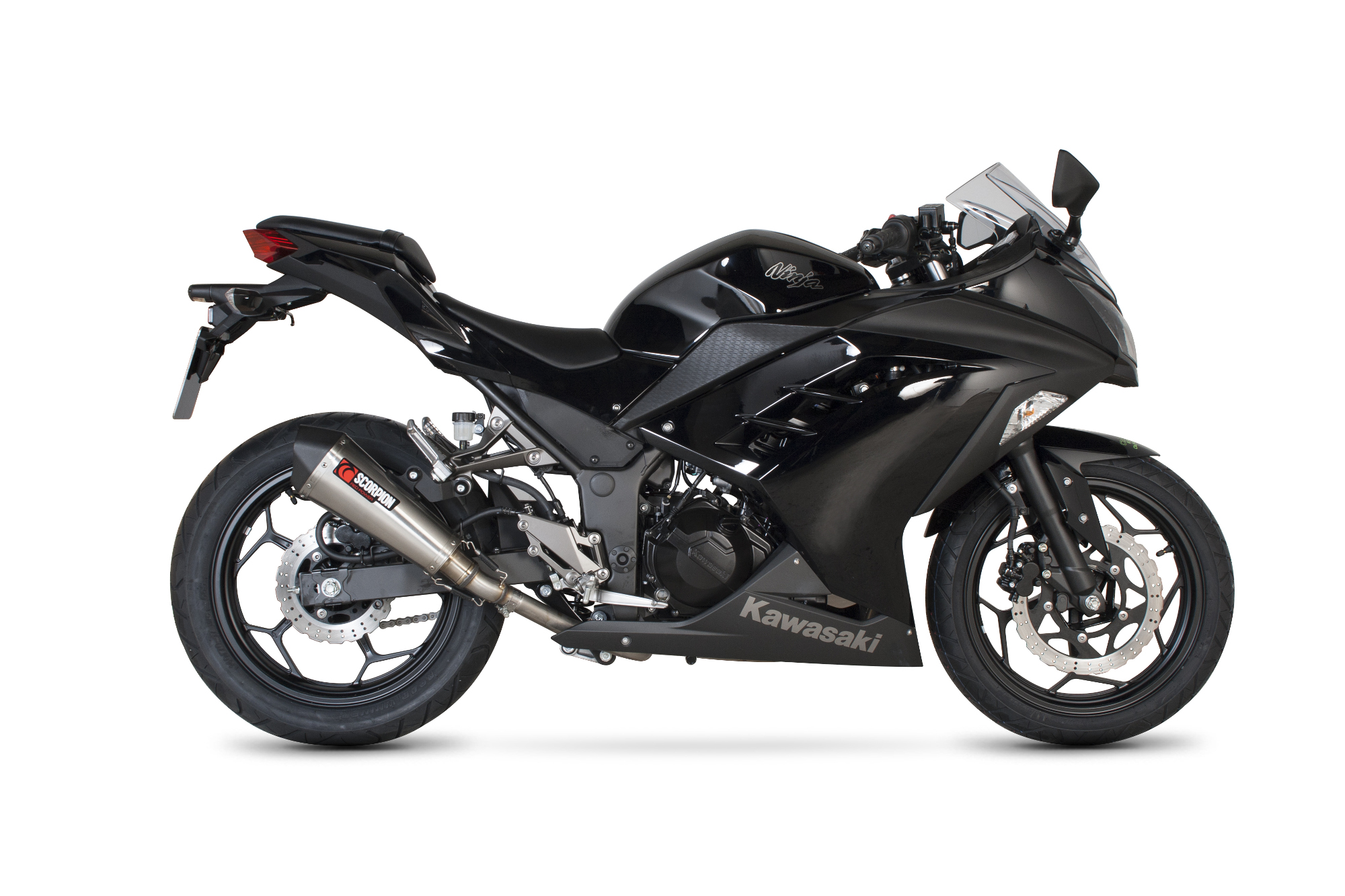 Scorpion Serket Taper Auspuff für Kawasaki Ninja 300 2012-2016 / Z 300 2015-2016 Motorräder