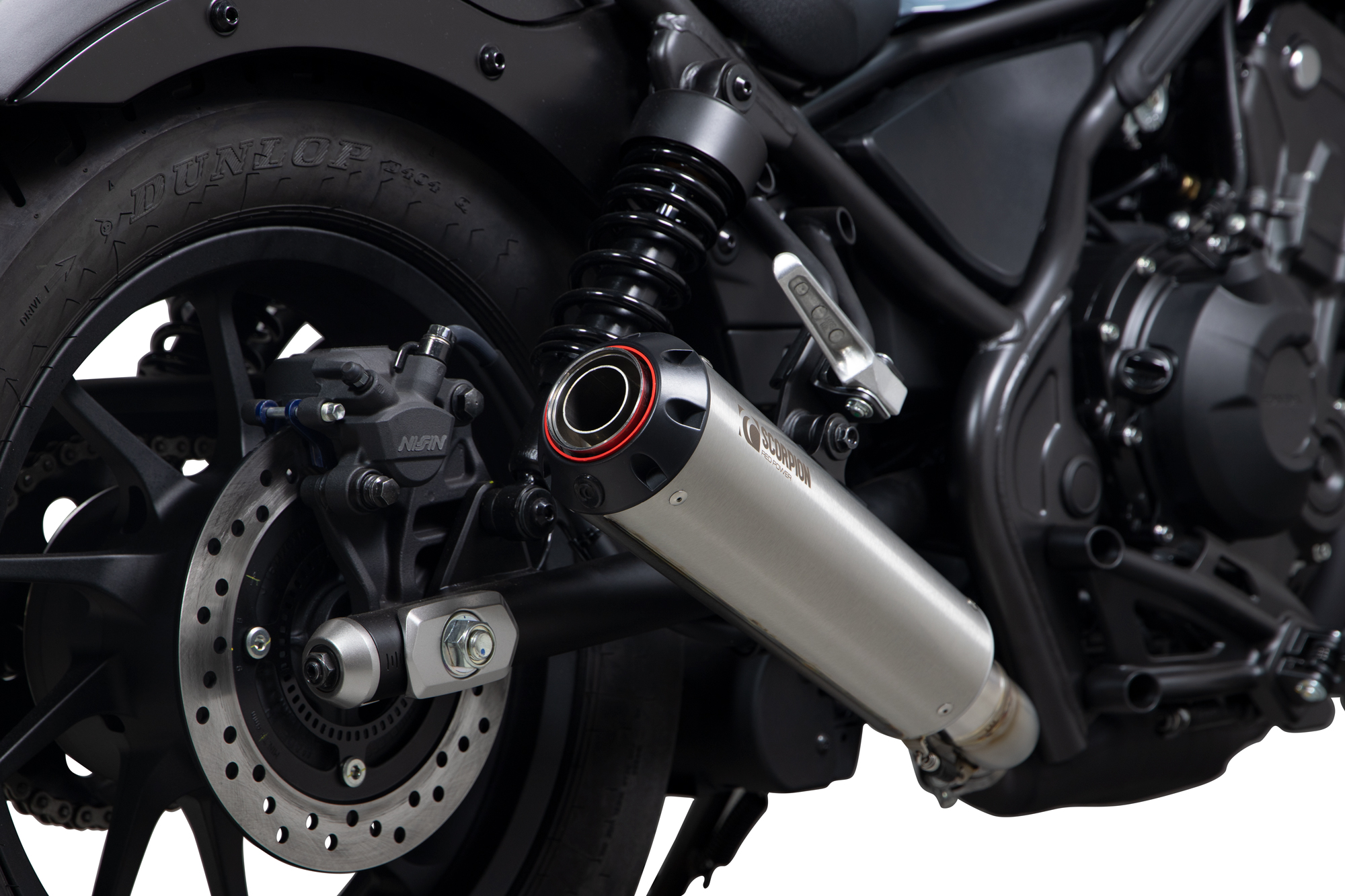 Scorpion Red Power Auspuff für Honda CMX 500 Rebel