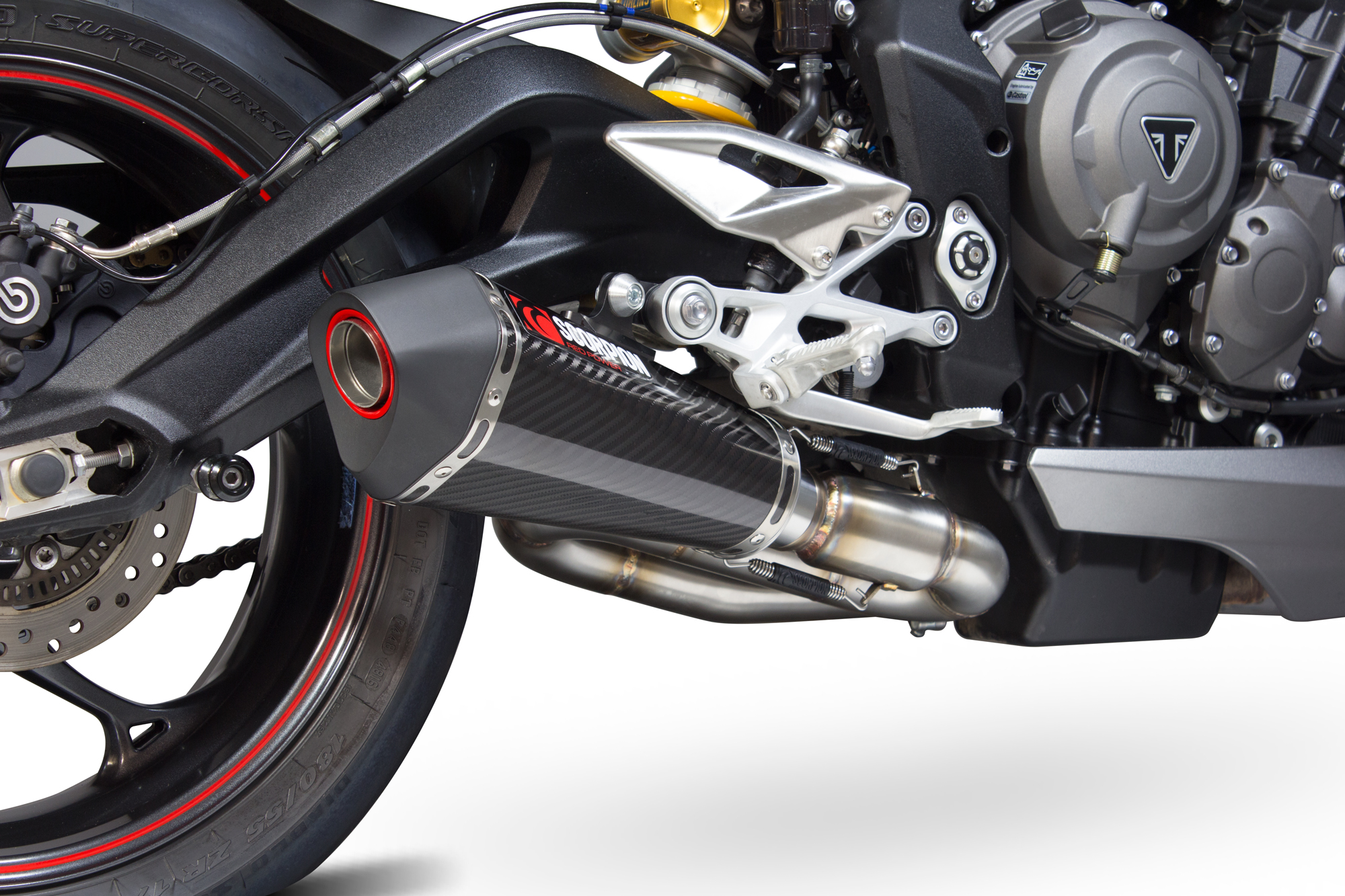 Scorpion Serket Taper Auspuff für Triumph Street Triple 765 R / S / RS 2017-2019 Motorräder