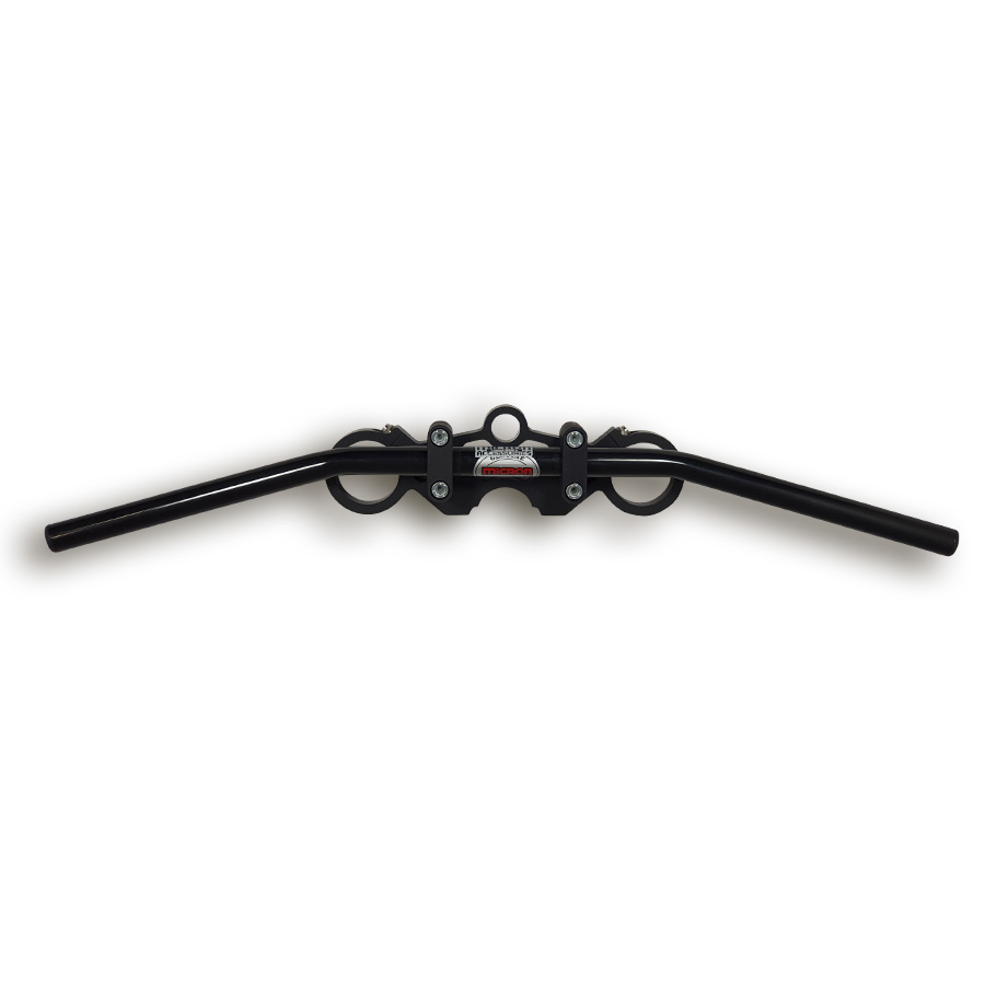 micron Lenker Straight Short schwarzchrom Montagebeispiel von oben