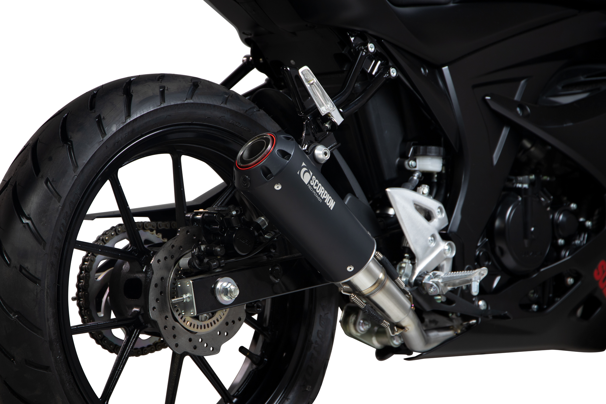 Scorpion Red Power Komplettanlage für Suzuki GSX R 125 / 150 2017-2020 Motorräder