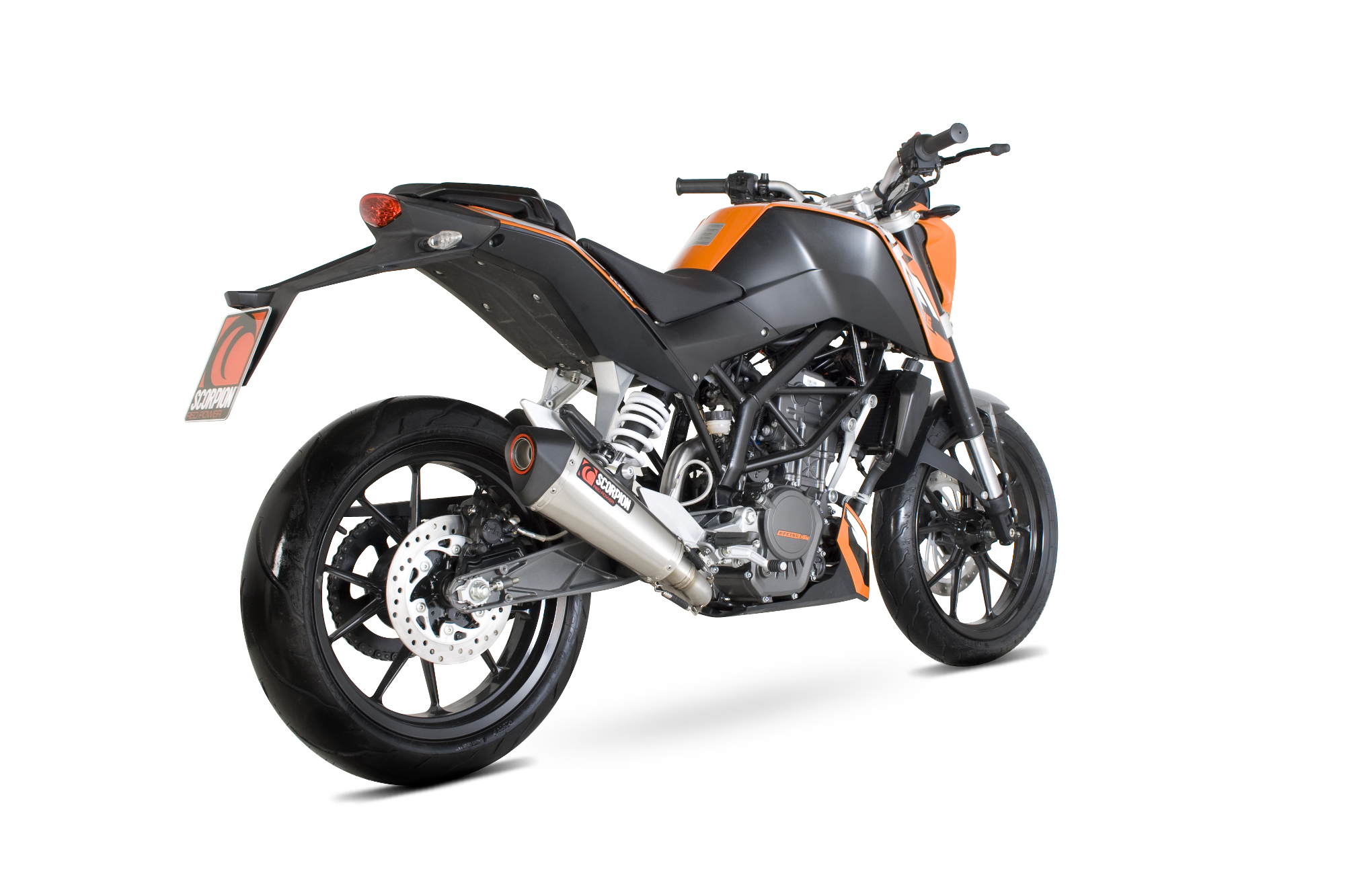 Scorpion Serket Taper Auspuff für KTM Duke 125 2011-2016 / Duke 200 2012-2016  Motorräder
