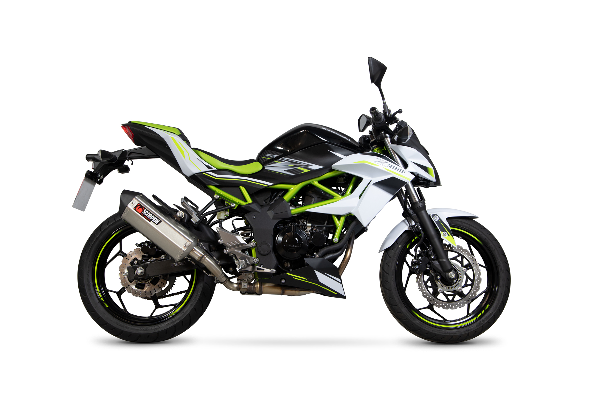 Scorpion Serket Parallel Auspuff für Kawasaki Z 125 2018-2020 Motorräder