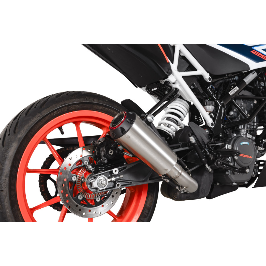Scorpion Red Power Auspuff für KTM 125 Duke 2021-2023 Motorräder