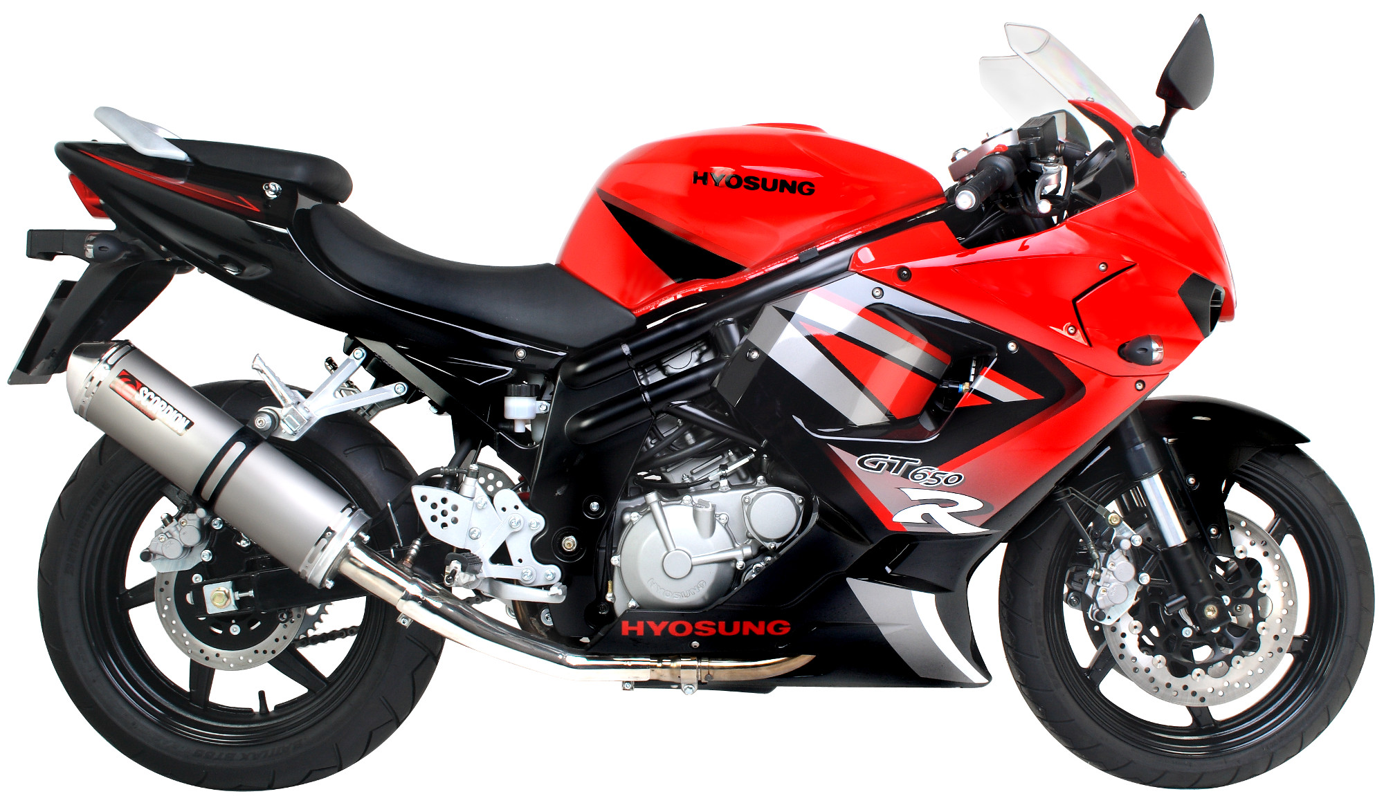 Scorpion Factory Auspuff für Hyosung GT 650 R / S 2006-2017 Motorräder
