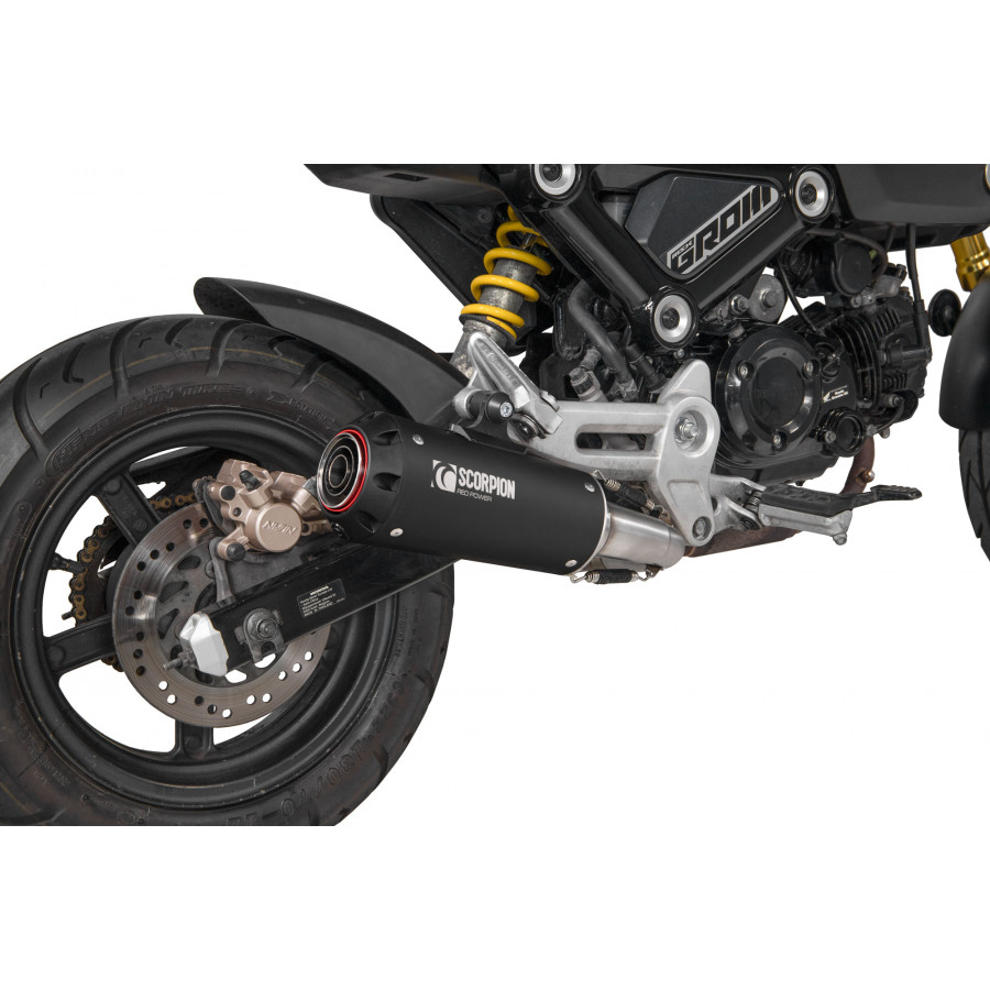 Scorpion Red Power Auspuffanlage für Honda MSX 125 2021-2022 Motorräder