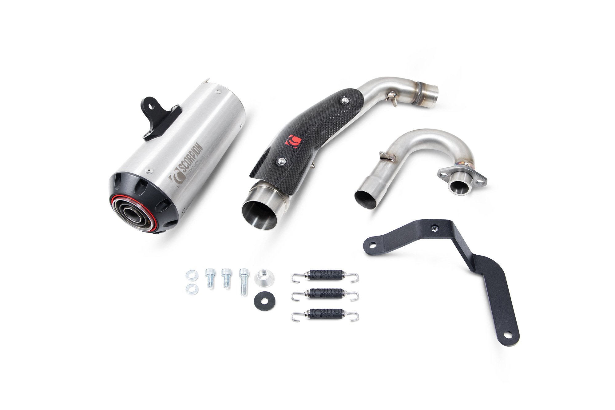 Scorpion Red Power Komplettanlage für Honda Monkey 125 2018-2024 Motorräder