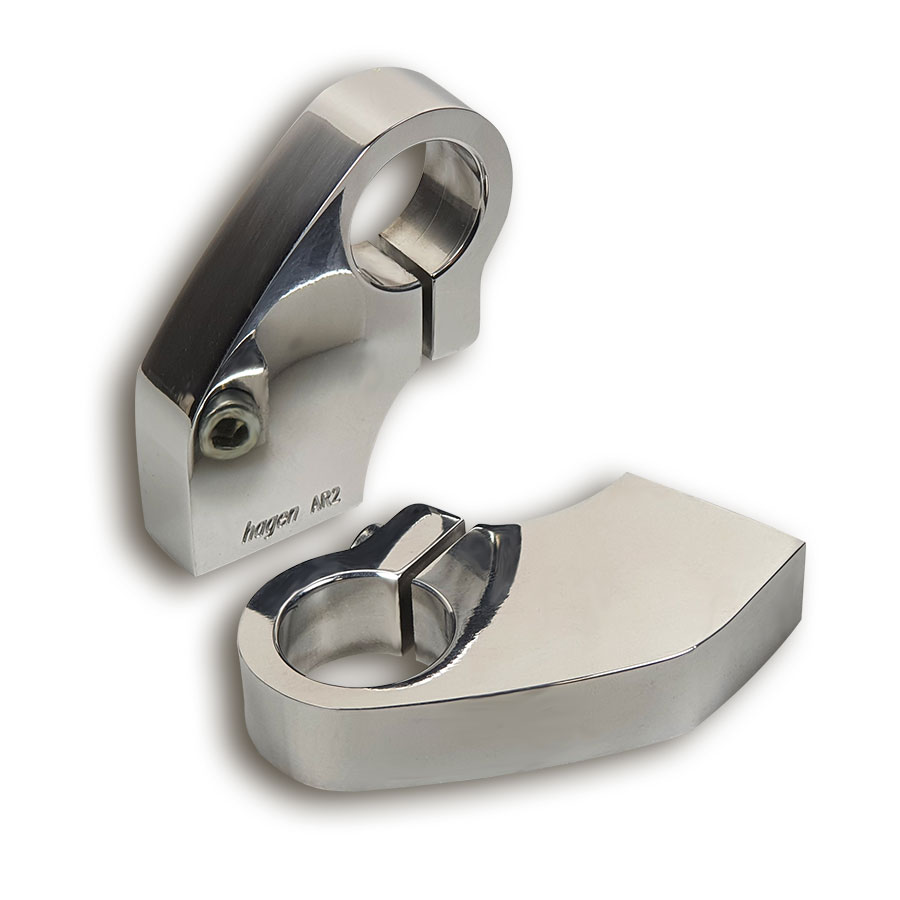 Alu-Riser Closed, 50 mm hoch mit 12 mm Aufnahmegewinde für Lenker mit 22 mm Durchmesser