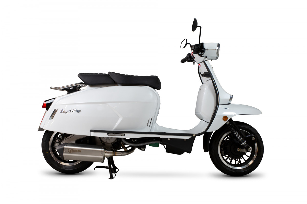 Scorpion Serket Parallel Auspuff für Royal Alloy GP 300 LC 2019-2022 Roller