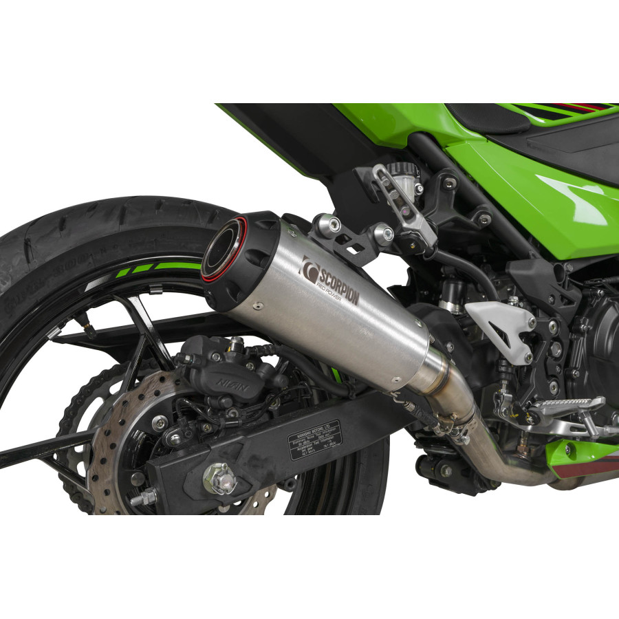 Scorpion Red Power Auspuff für Kawasaki Ninja 400 2018-2023 Motorräder