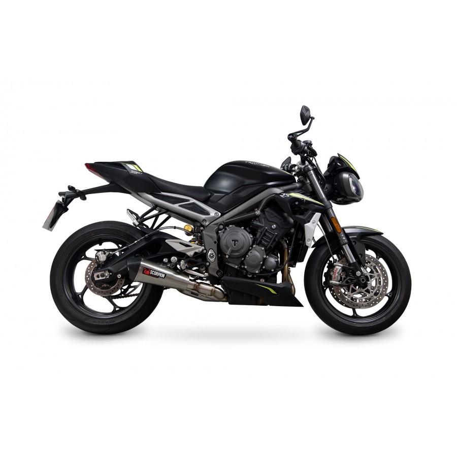 Scorpion Serket Taper Auspuff für Triumph Street Triple 765 R & RS 2020-2022  Motorräder