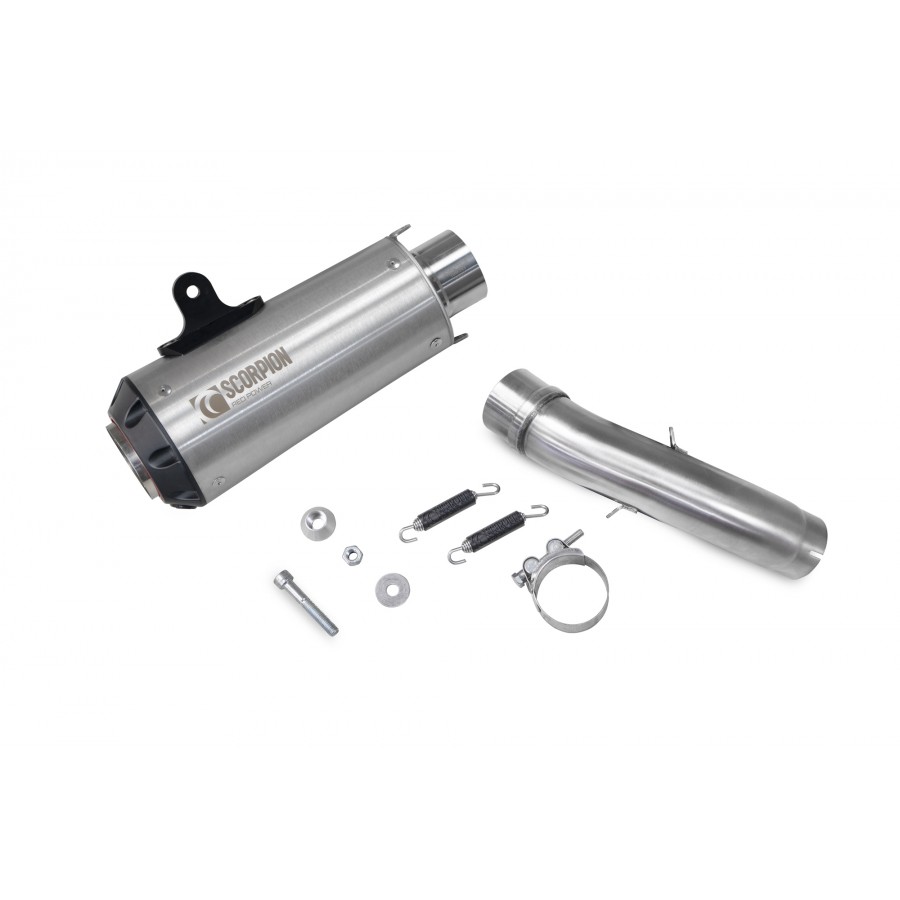 Scorpion Red Power Auspuff für KTM Duke 390 2021 Motorräder