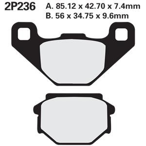 Nissin Bremsbelagsatz für KTM DXC/EXC/EGS 350 (fürr Brembo) 90-91 EXC 350 (Etrier Brembo) 89 MX 350 