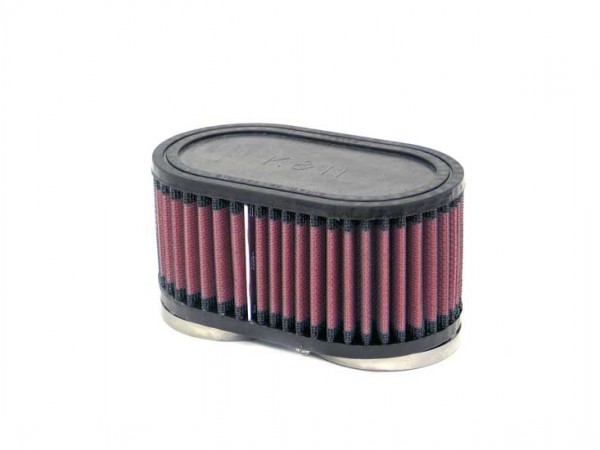 K&N Rennfilter mit 70 mm Flansch oval Doppelfilter