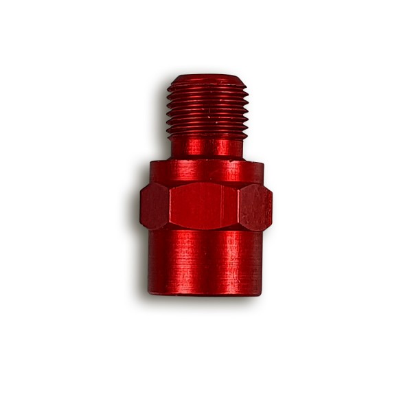 Easy-Fit Fittingadapter auf M10x1,25 Innengewinde Aluminium rot eloxiert