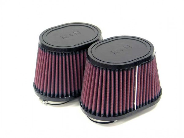 K&N Rennfilter mit 57 mm Doppelfilter Flansch 76 mm Abstand Mitte zu Mitte