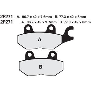 Nissin Bremsbelagsatz für Triumph Tiger 1050 07-09 Daytona 1200 (4 cyl) 93-98 Trophy 1200 (4 cyl) 94