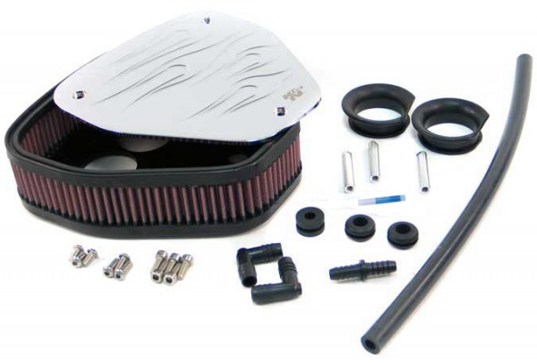 Intake System-Kawasaki für Kawasaki VN 2000 Vulcan 2004-2007 Flamed Design