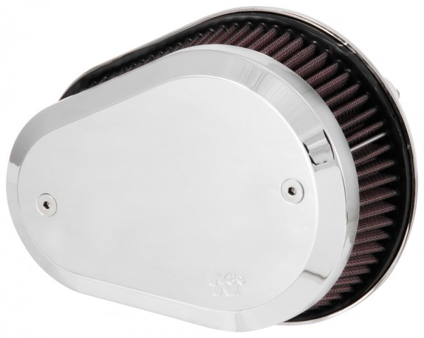 K&N Street Metal Intake System für FLH FLT FX 2017-2020 - Flare Design verchromt