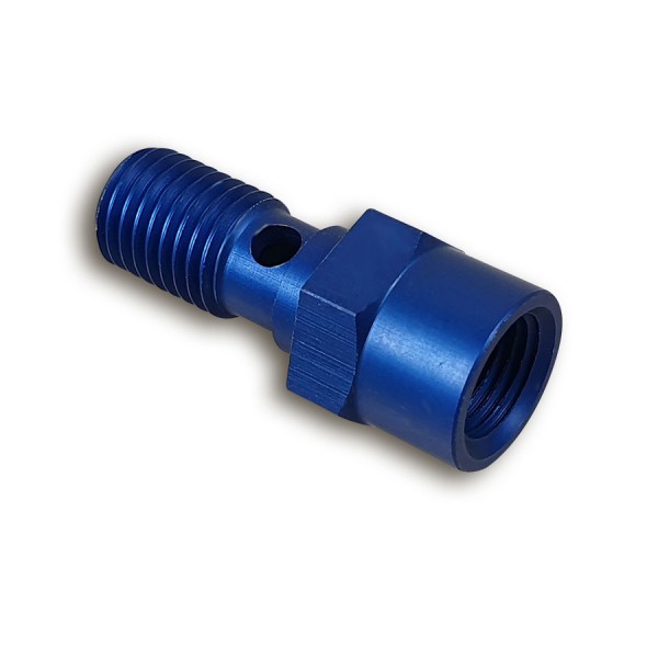 Adapterhohlschraube für Bremslichtschalter M 10 x 1,25 blau