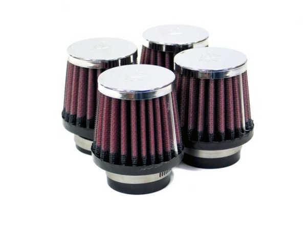 K&N Rennfilter mit 46 mm Flansch 76 mm Durchmesser unten