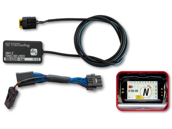 GPS-Empfänger Laptronic für Laptimer in den Serieninstrumenten der Ducati Panigale V4, V4R und V4S