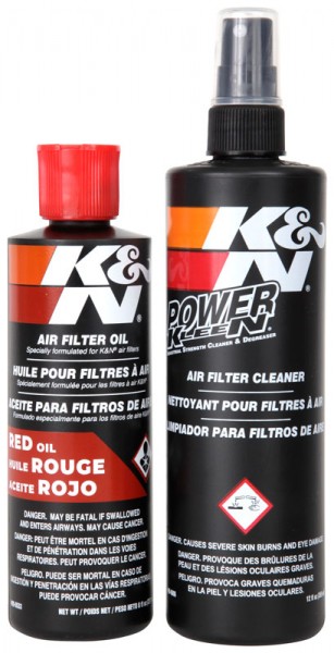 K&N Recharger Kit aus 204 ml Filteröl und 355 ml Reiniger in Spraydose