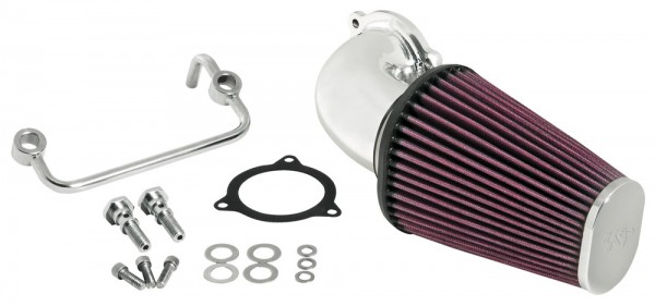 K&N Performance Air Intake System für Harley Davidson Touring Modelle 2008-2010 silber