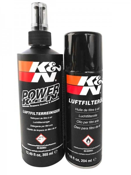 K&N Recharger Kit aus 204 ml Filteröl und 355 ml Reiniger in Spraydose