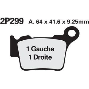 Nissin Bremsbelagsatz für KTM SX 525 03-06 XC 525 Racing 06-07 EXC 530 09 EXC-R 530 (4T) 08-12 SMR 5