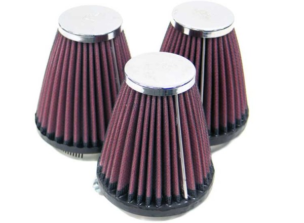 K&N Rennfilter mit 57 mm Flansch 89 mm Durchmesser unten