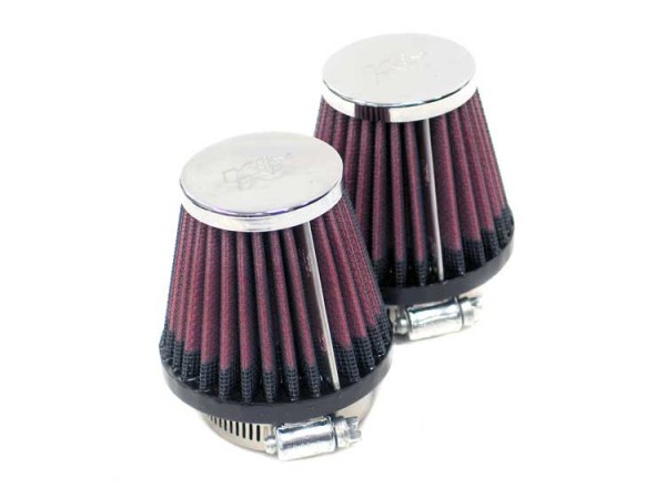 K&N Rennfilter mit 43 mm Flansch 76 mm Durchmesser unten