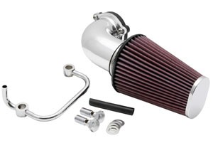 K&N Aircharger für Harley Davidson Sportster 883 und 1200 ccm 2007-2014 silber