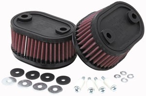 K&N Luftfilter für Kawasaki VN 750 Vulcan 1986-2006 (VE 2 Stück)
